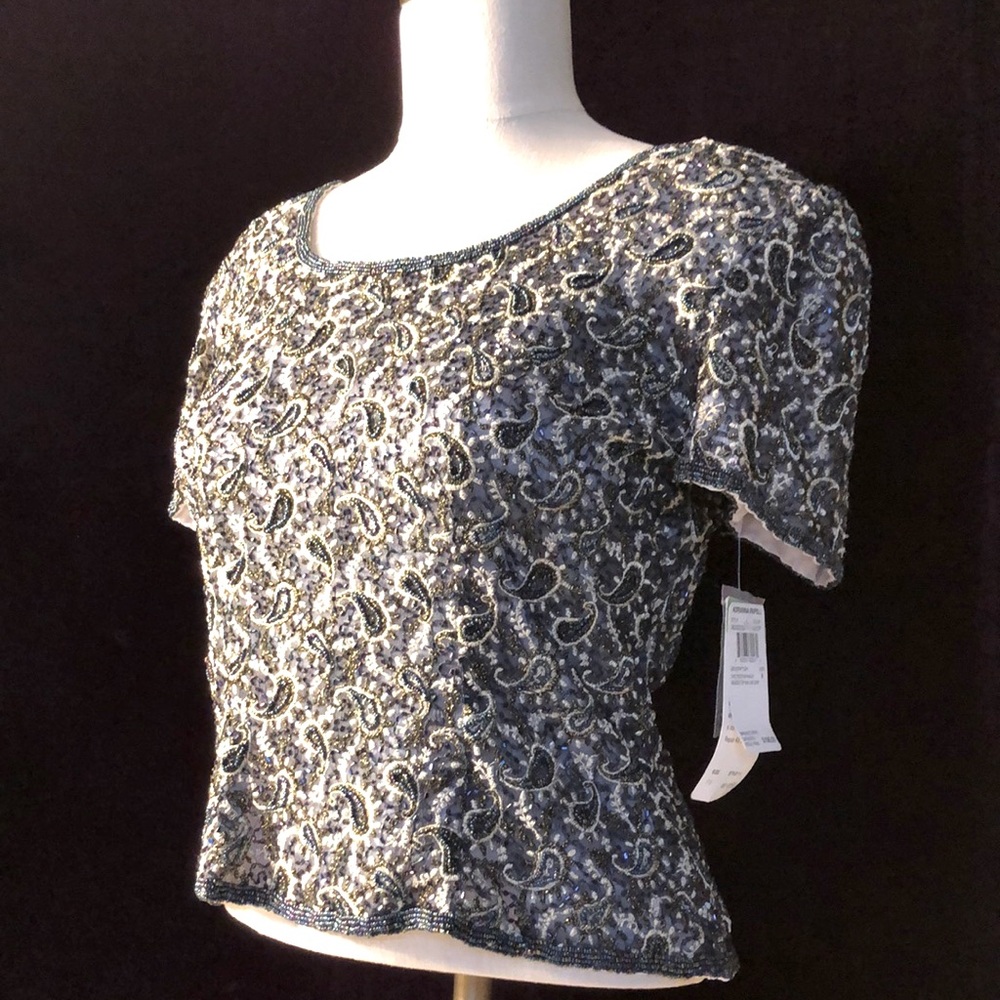 Adrianna Papell Beaded Top